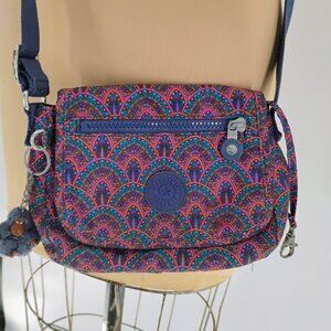 Kipling Sabian Crossbody Nylon Printed Bag Purse Glorious Day